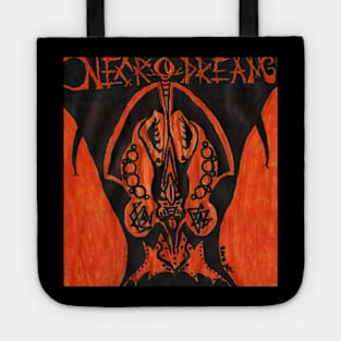 necrodream : Enormous Orange Brain  (E.O.B.) Tote