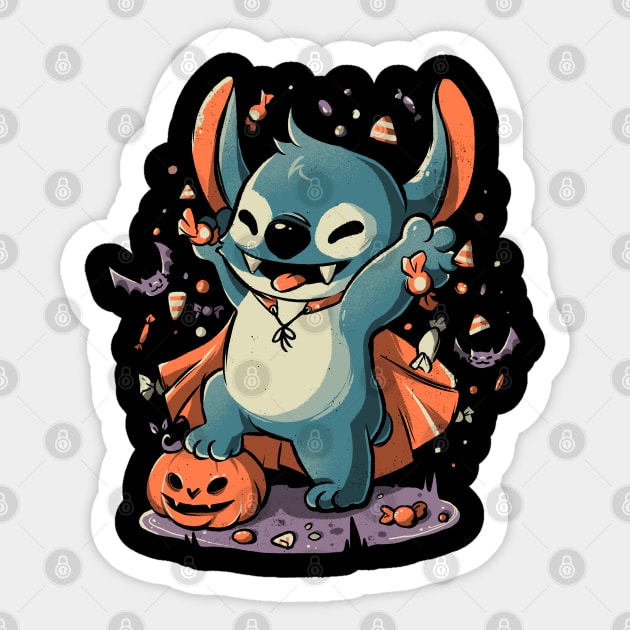 Skeleton Stitch stickers, Lilo & Stitch stickers, Halloween