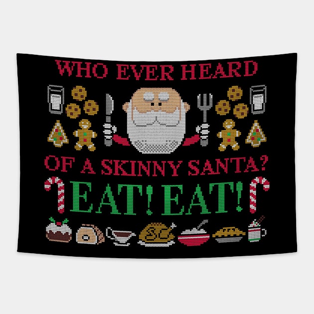 Skinny Santa Tapestry by RyanAstle