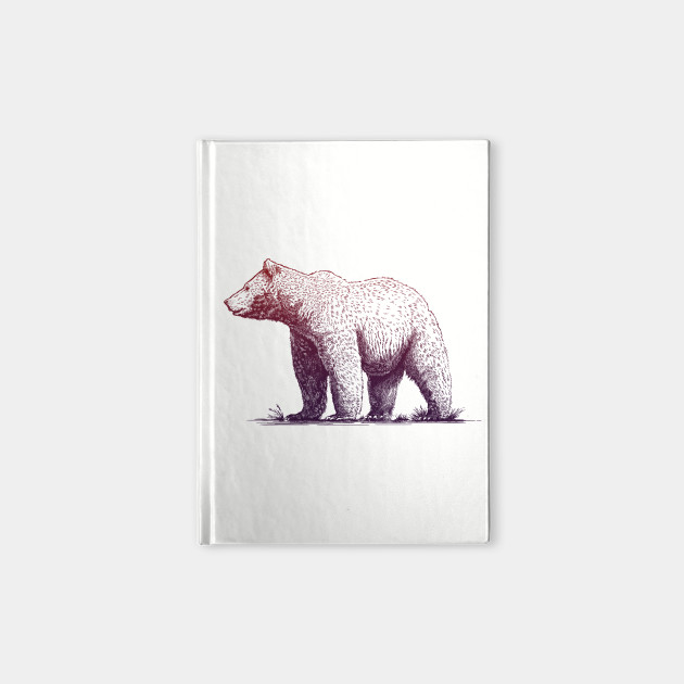 Beary Beautiful Graphic Grizzly Bear Notebook Teepublic The new designs will be published daily. teepublic