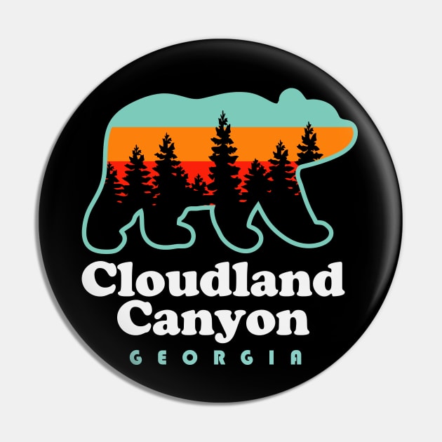 Cloudland Canyon State Park Georgia Camping Hiking Bear Pin by PodDesignShop