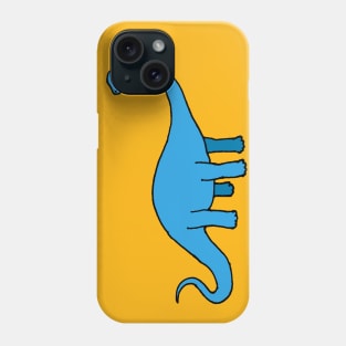 Diplodocus-blue dinosaur Phone Case