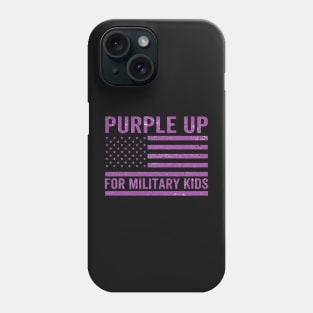 Purple Up For Military Kids v Phone Case