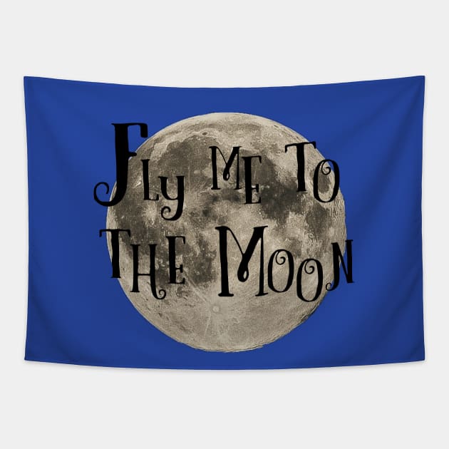 Fly me to the moon Tapestry by Sinmara