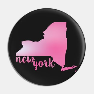 New York State pink Pin