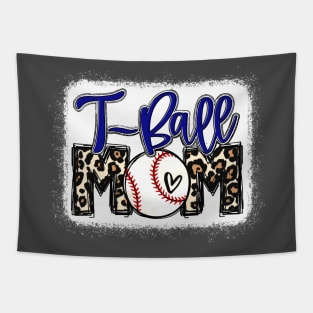 T-Ball Mom Leopard Shirt Tee Ball Mom Tapestry