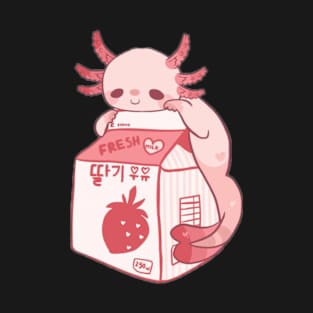 Cute Snaxolotl Kawaii Axolotl - Kawaii Cottagecore Aesthetic T-Shirt