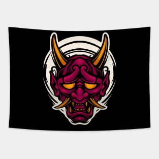 Oni mask Tapestry