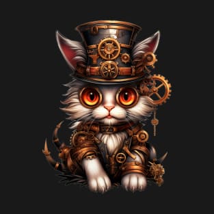 Cat Halloween Steampunk for Cat Lover T-Shirt