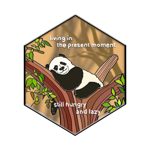 Lazy Panda by Nerdpins