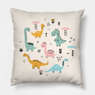 Dino garden Pillow