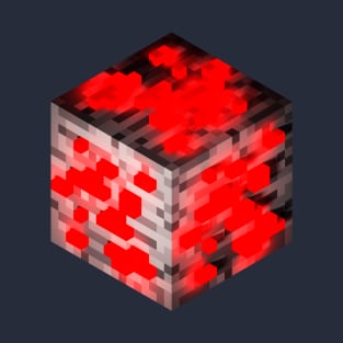 Block Redstone Ore 3D T-Shirt