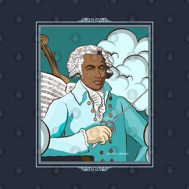 Portrait of Joseph Bologne Turquoise by VioletAndOberon