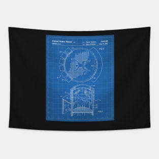 Skydiving Wind Tunnel Patent - Sky Diving Art - Blueprint Tapestry