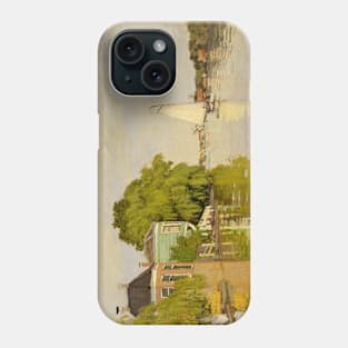 Houses on the Achterzaan by Claude Monet Phone Case