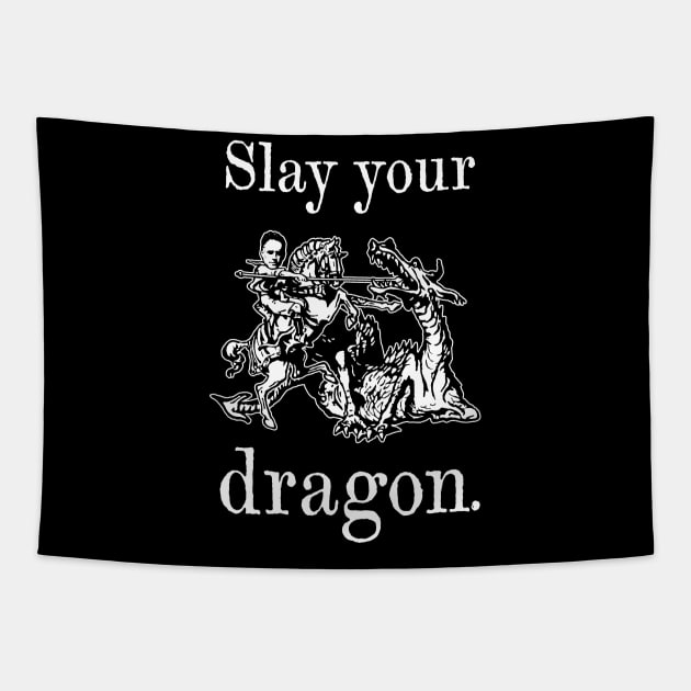 Jordan Peterson "Slay Your Dragon" Tapestry by CultureClashClothing