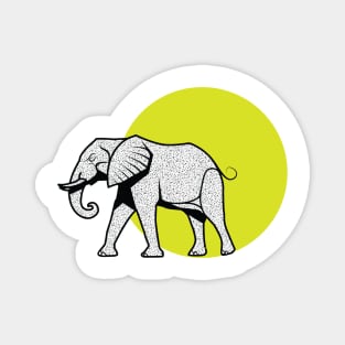 Sri Lanka Elephant Illustration Magnet