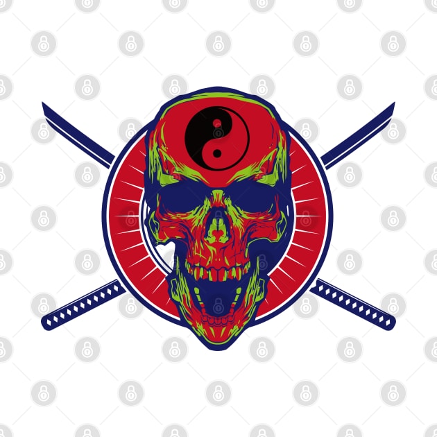 Skull of tai chi N°1 by couleur365