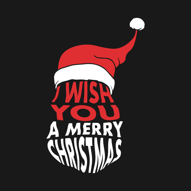 I wish you a Merry Christmas lettering by CatchyFunky