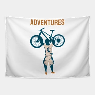 ADVENTURES GIFT FOR WHO LOVES BICYCLES Tapestry