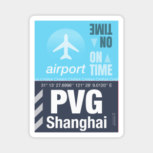 PVG Shanghai airport Magnet