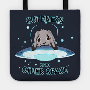 Lop bunny grey cuteness from other space Tote