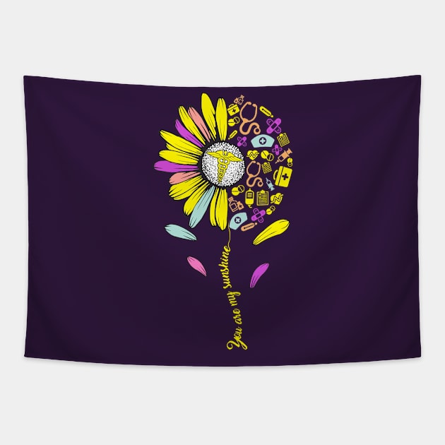 You are my sunshine-nurse 2020 unique gift Tapestry by DODG99