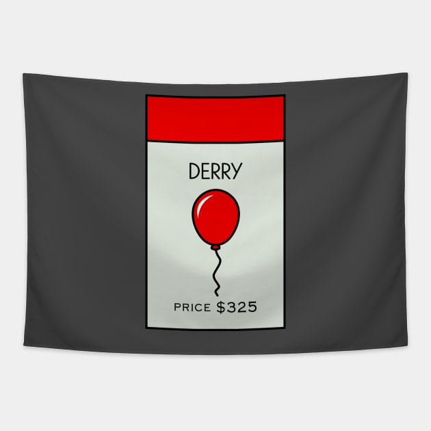 Derry Location Card Tapestry by huckblade