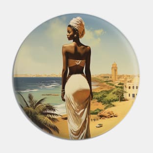 Dakar, Senegal, Travel Poster Pin