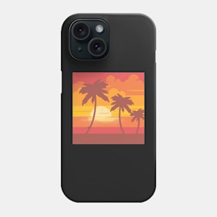 Beach sunset Phone Case