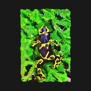Yellow And Black Poison Dart Frog T-Shirt