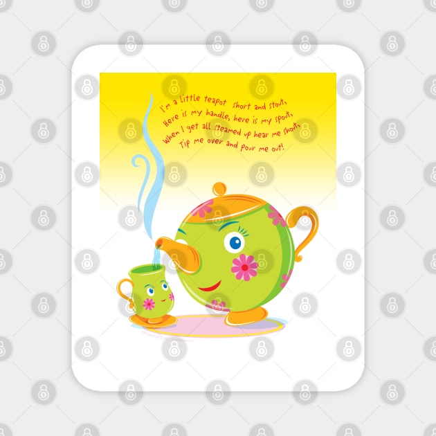 Little Teapot Magnet by Lyuda
