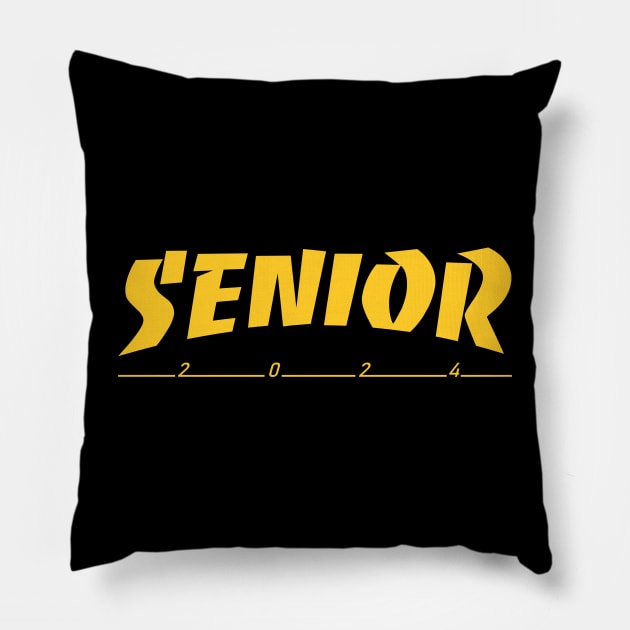 Senior 2024 Pillow by SERVASTEAK