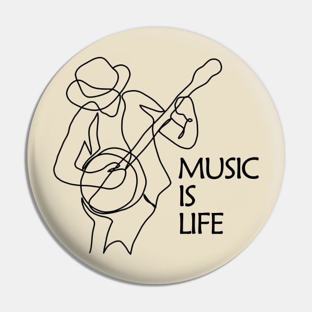 Music is Life Pin by ShopBuzz