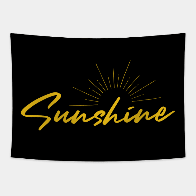 Radiant Rays: Capturing the Essence of Sunshine Tapestry by Teeeshirt