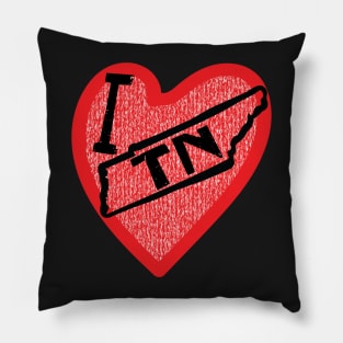 I Love Tennessee I Heart TN Pillow