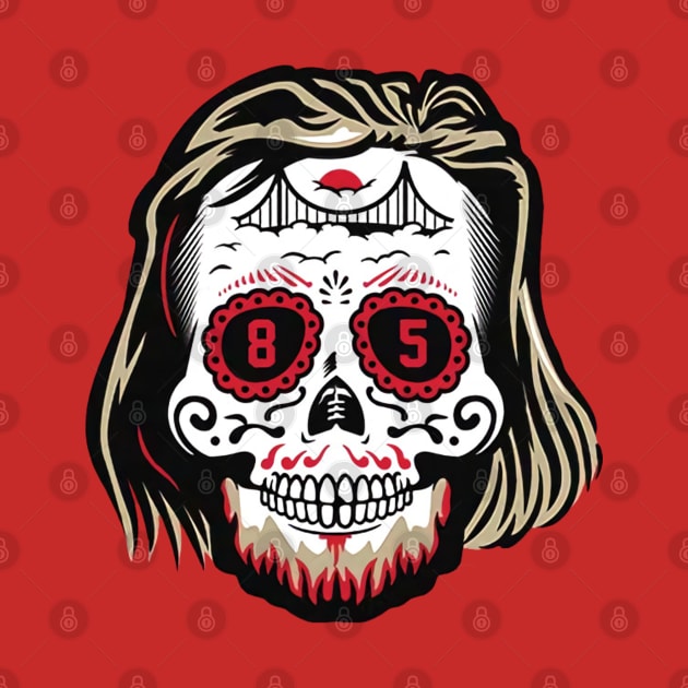 George Kittle Sugar Skull by Chunta_Design