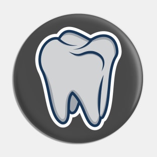 Tooth vector icon illustration. Healthcare and medical objects icon design concept. Dentist tooth object logo design. Pin