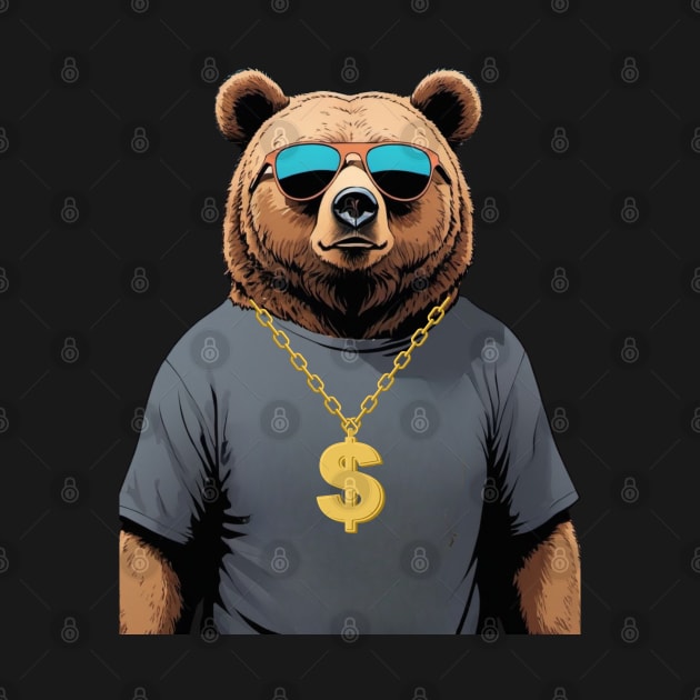 DOLLAR BEAR/MONEY LOVER by Craftycarlcreations