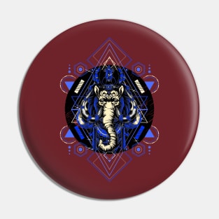 The Elephant king in blue Pin