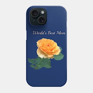 World’s Best Mom (yellow rose) Phone Case