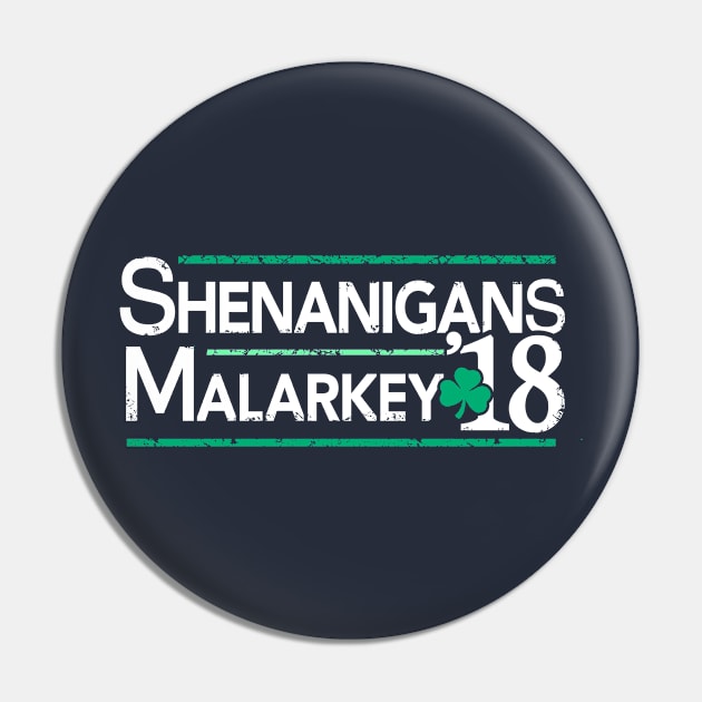 Shenanigans and Malarkey 2018 St Patrick's Day Pin by Boots