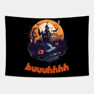 Buuhhhh-Halloween Haunt Tapestry