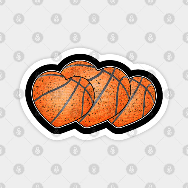 Basketball Heart Love Valentines Day Sport Player Coach Gift Basketball Heart Magnet Teepublic