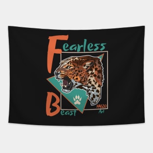 Fearless Beast Jaguar Tapestry