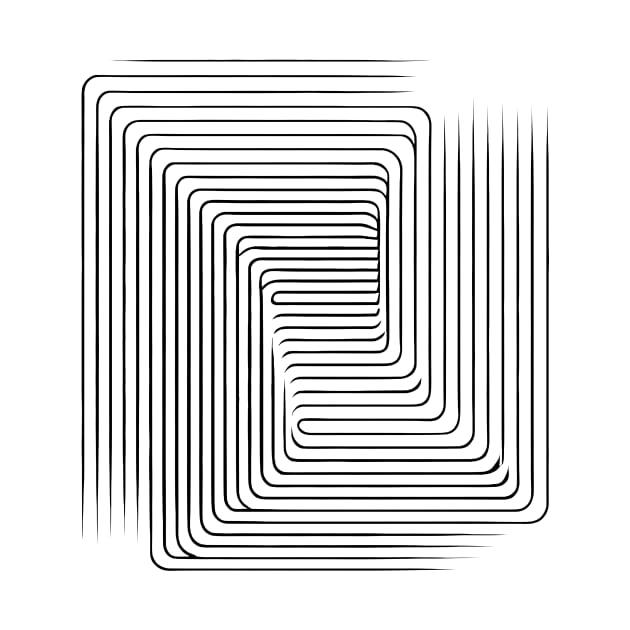 Not Perfect Visuals | Minimalist Black Lines  | Optical Illusion by Jumitu-Art
