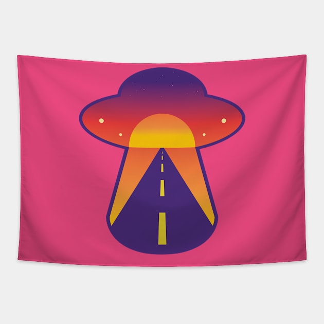 UFO Highway Tapestry by MysteriouslyBizarre