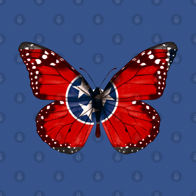 Disover Tennessee Flag Butterfly - Gift for Tennessean From Tennessee TN - Tennessee - T-Shirt