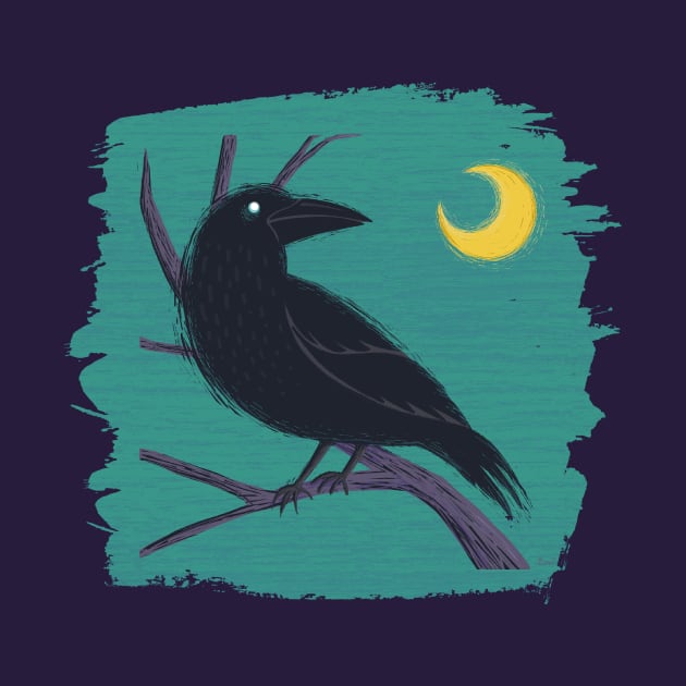 Restless Raven Once Upon A Midnight Dreary by LittleBunnySunshine