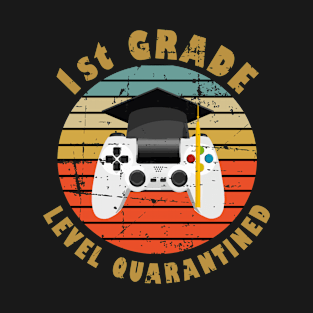 1st Grade Quarantined Level Quarantined 1st Grade Graduation T-Shirt